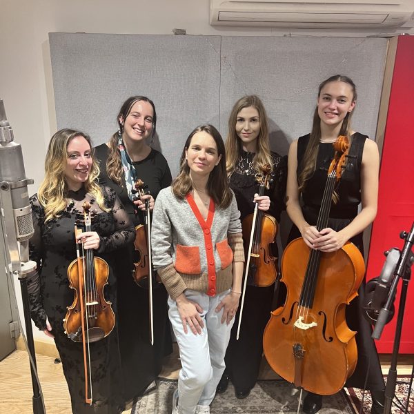 Pippa Griffin - Abbey Road studio recording string quartet